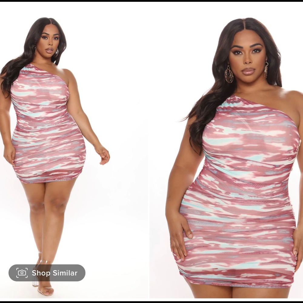 FASHION NOVA Molly Mesh Mini Dress